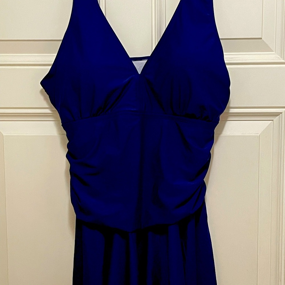 New dark blue swim dress size XL from Lane Bryant